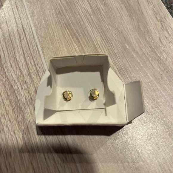 Diamonique Sterling Silver-14K Gold Over Bezel Necklace & Stud Earrings Set NIB - Picture 11 of 15